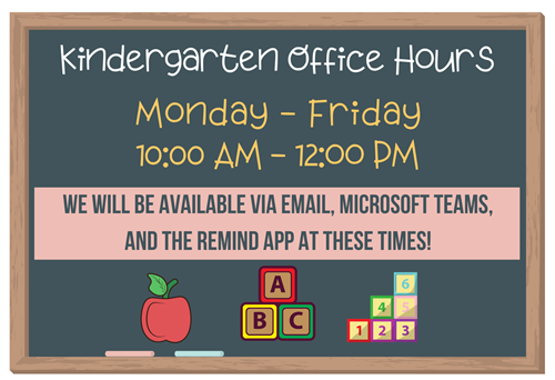 Kindergarten Office Hours 